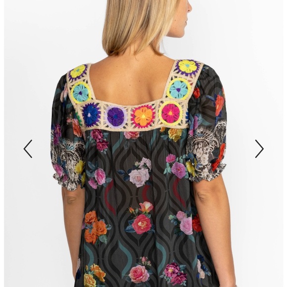 NWT JOHNNY WAS ROSE LACE TRISTAN BLOUSE - Picture 2 of 11